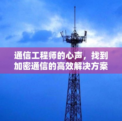 通信工程师的心声，找到加密通信的高效解决方案